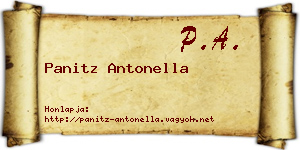 Panitz Antonella névjegykártya